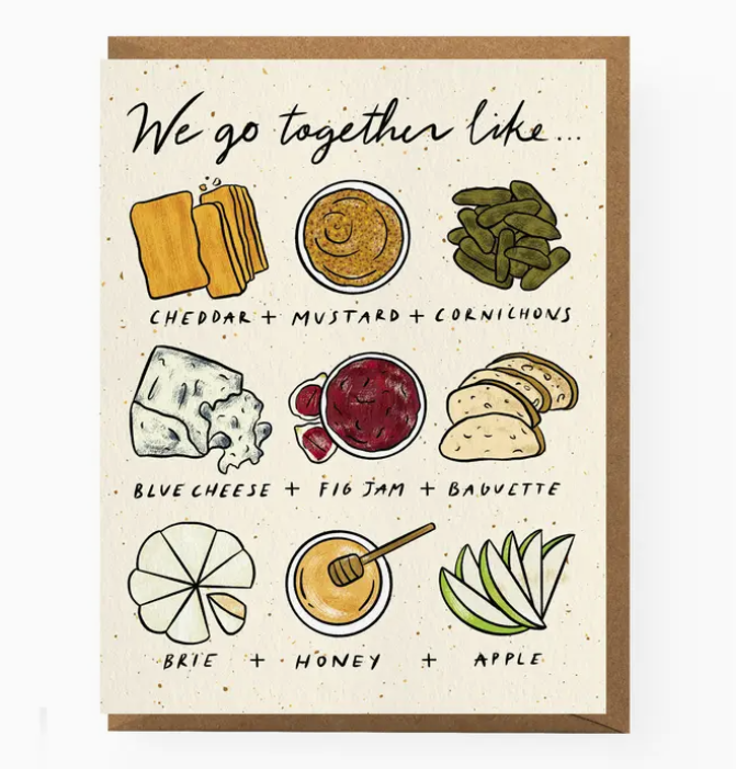 Cheese Pairing Love Card
